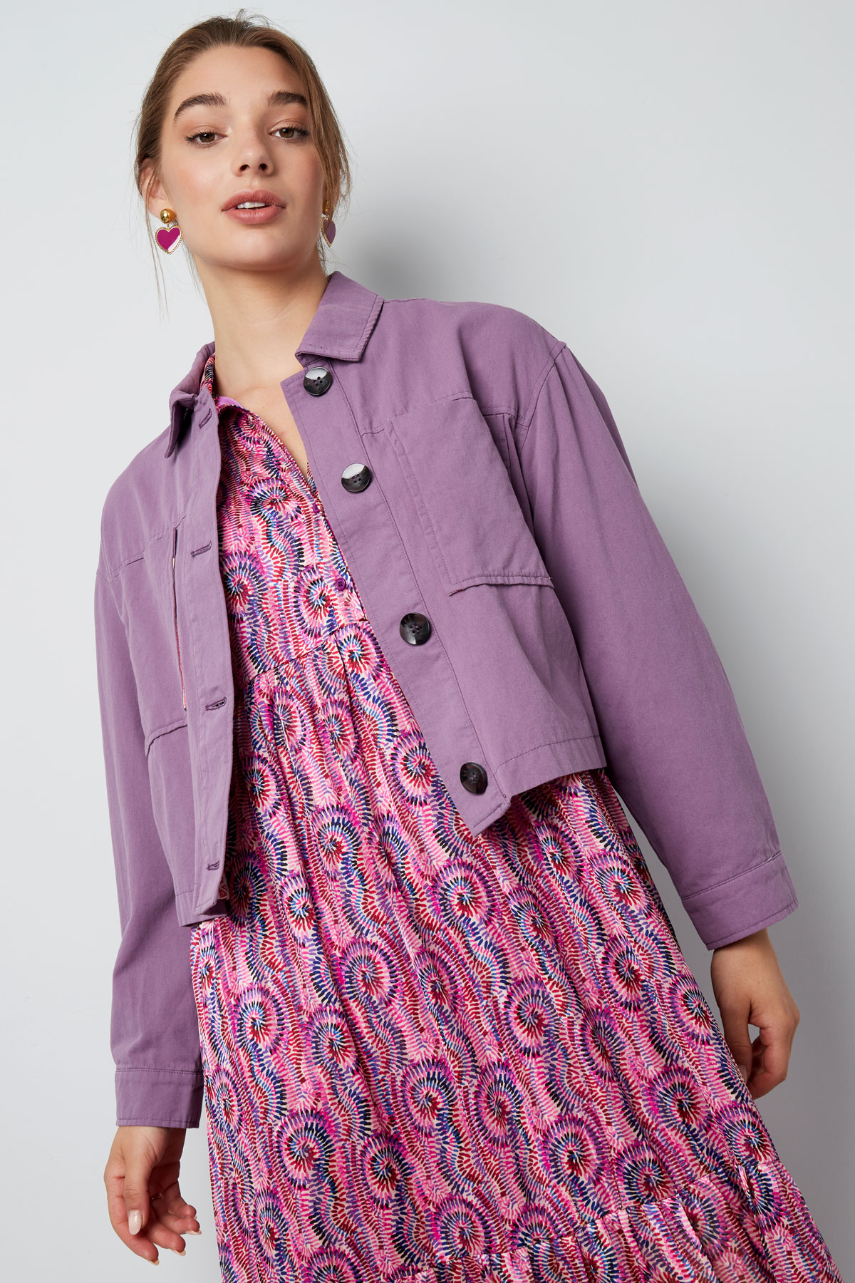 Cropped jacket - purple h5 Picture3